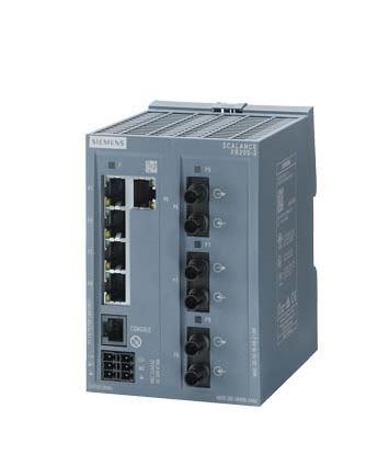 Siemens - SCALANCE XB205-3; 5 x 10/100 Mbit/s RJ45 porter + 3 x ST-port multimode