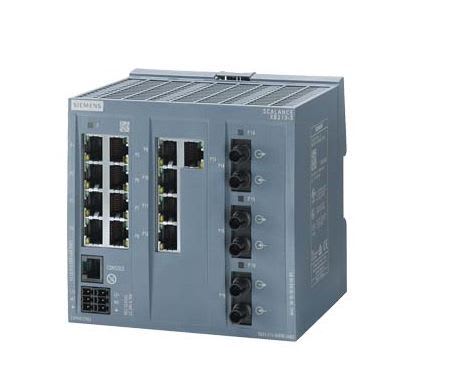 Siemens - SCALANCE XB213-3 managed Layer 2 IE-switch 13 x 10/100 Mbit/s RJ45 porter + 3 x ST-port multimode