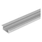 Ledvance - LED Strip Profil Flat u-formet vingeprofil, Aluminium, 2 m lang, PF01/UW/22X6/10/2