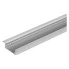 Ledvance - LED Strip Profil Flat U-formet vingeprofil (12 mm bred), Aluminium, 2m lang, PF03/UW/25X7/12/2