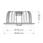 QUICK INSTALL - Qi Allround 360 Hvit Dimtowarm LED 10W 530lm IP44