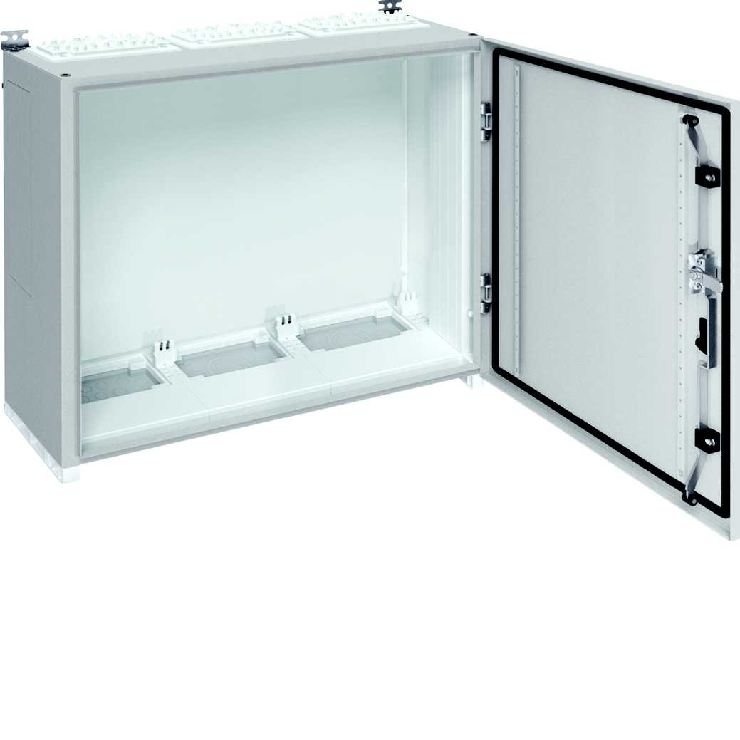 Hager - univers ip55 fordelingsskap d275mm, kl.II, inntil 180 modulplasser, 690V AC