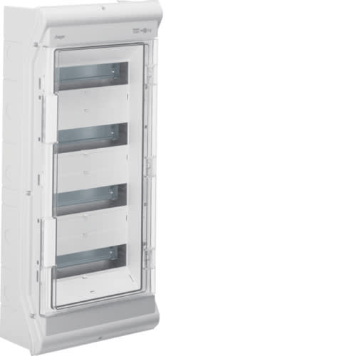 Hager - Plast skap, 4 rad, 48 moduler, IP65