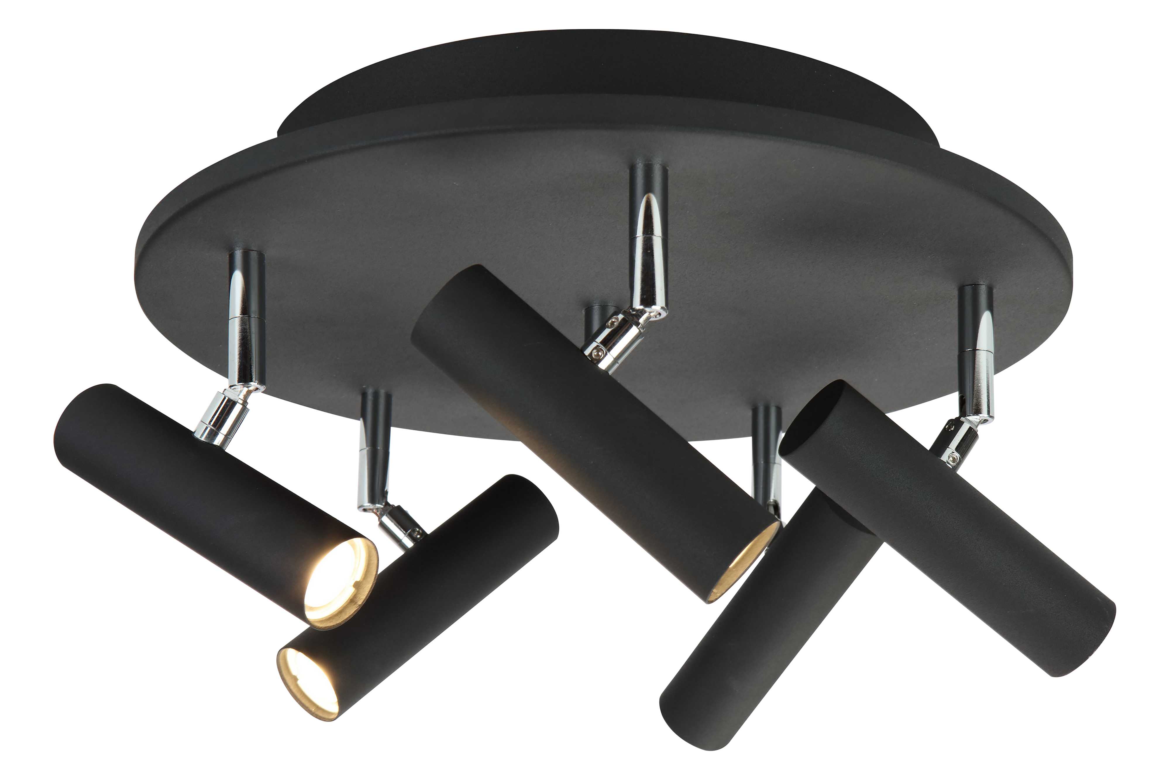 Aneta Lighting - ARTIC TAKSPOT RUND 5 LYS SVART