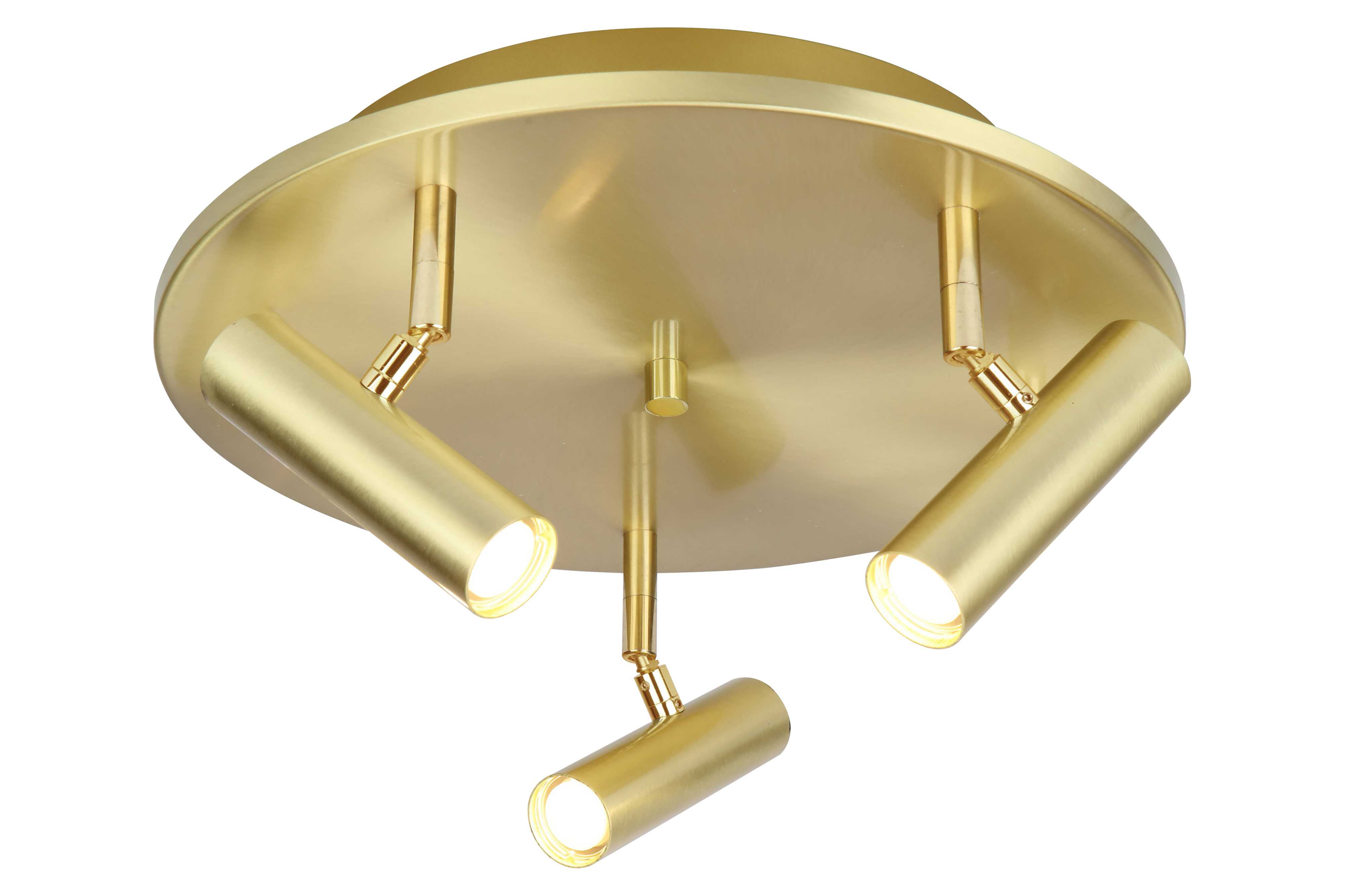 Aneta Lighting - ARTIC TAKSPOT RUND 3 LYS MATT MESSING