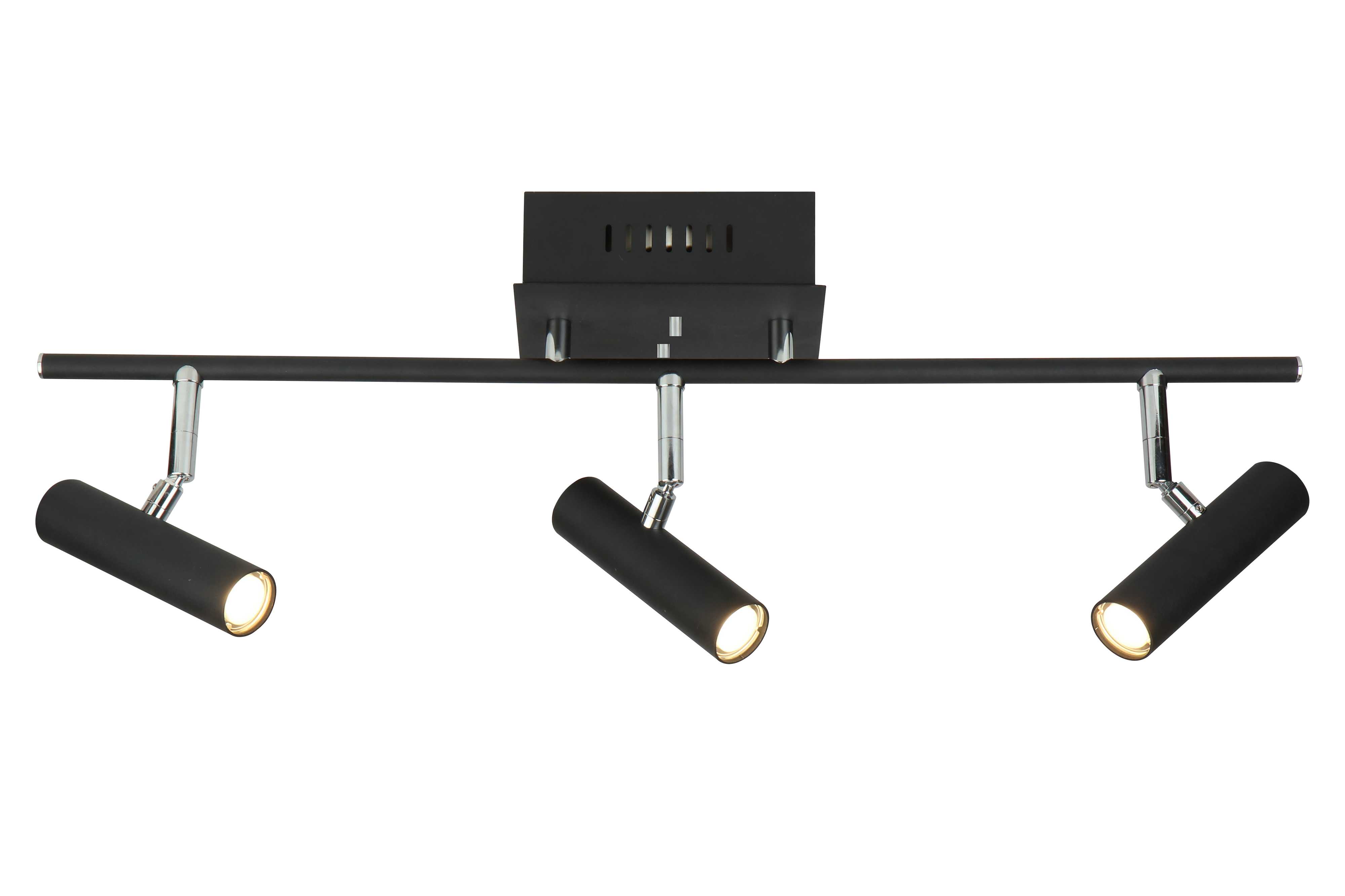 Aneta Lighting - ARTIC TAKSPOT 3 LYS RETT SVART
