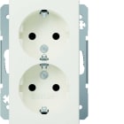 Hager - Berker S.1 stikk, jord, 2x, i