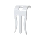 Castor - Klammer for kabel Ø 5-7mm på gips, MG-B-13 Hvit