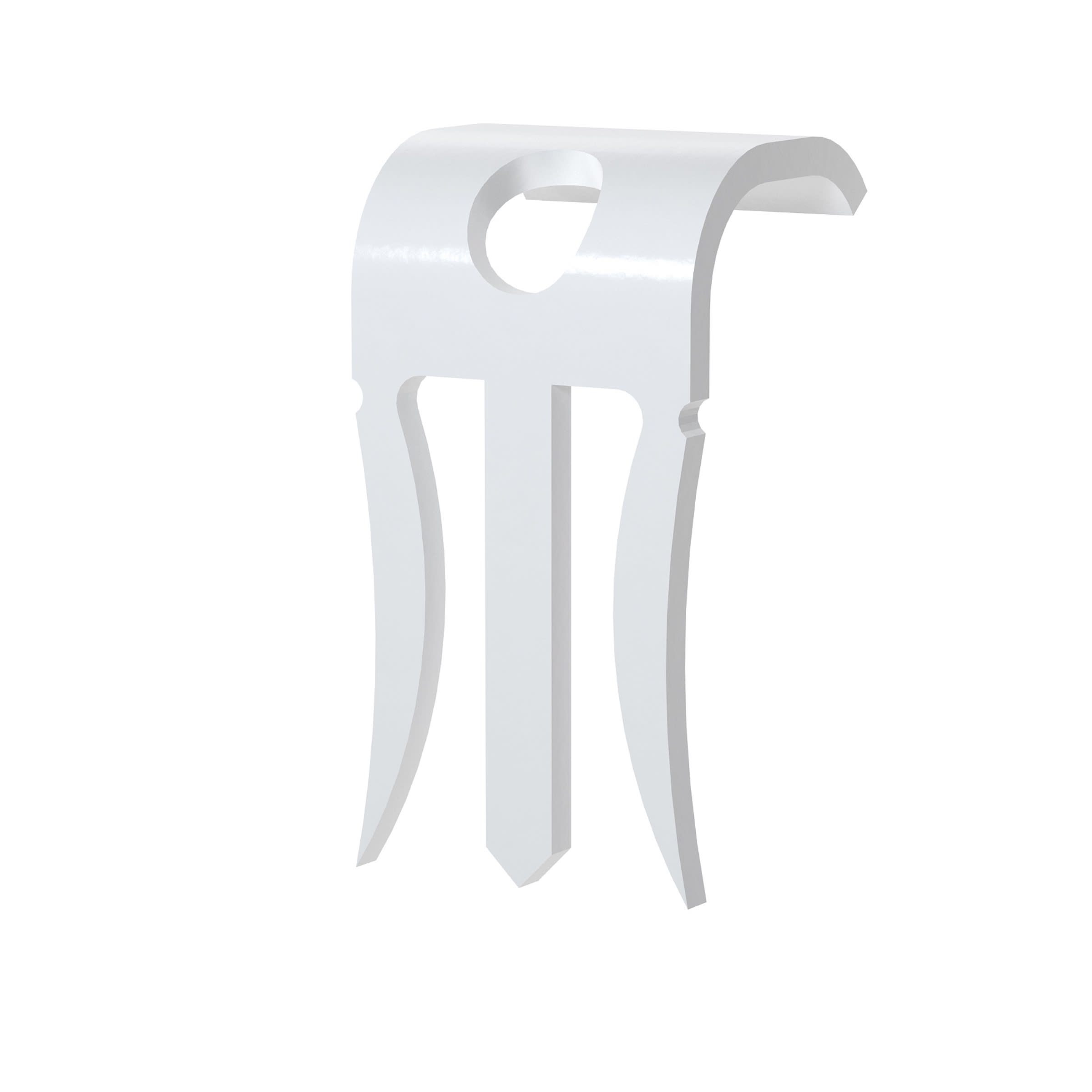 Castor - Feste for oval kabel 1,5m2 og 2,5m2 på gips, G-O-13 Hvit