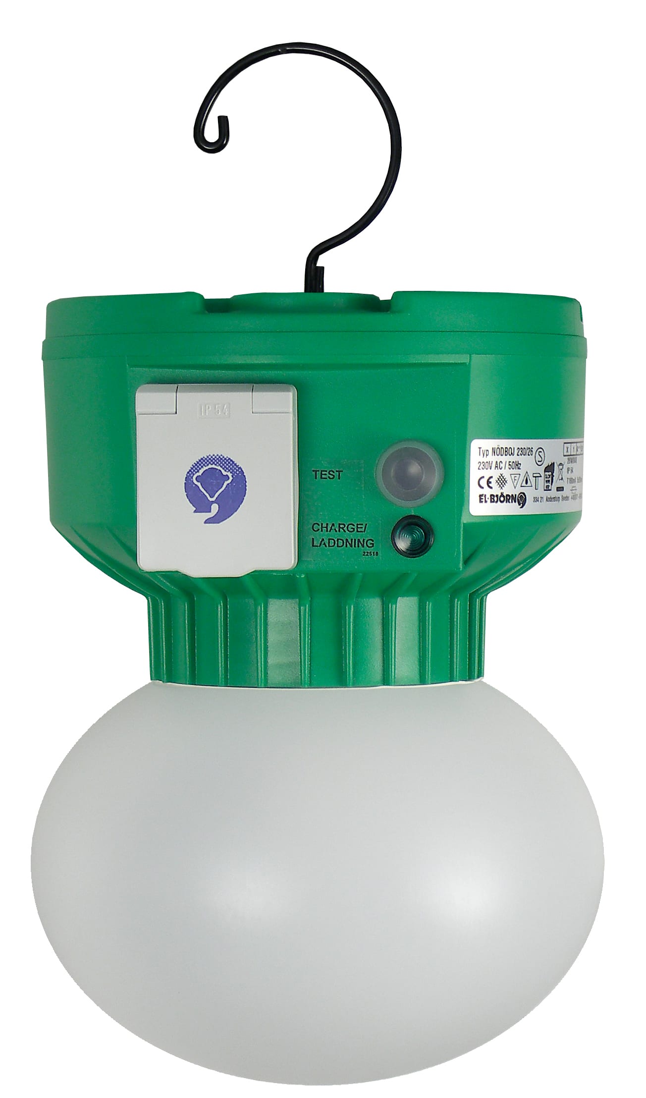 El-Bjørn - BOJ nødlys 26W 48V 1m kabel
