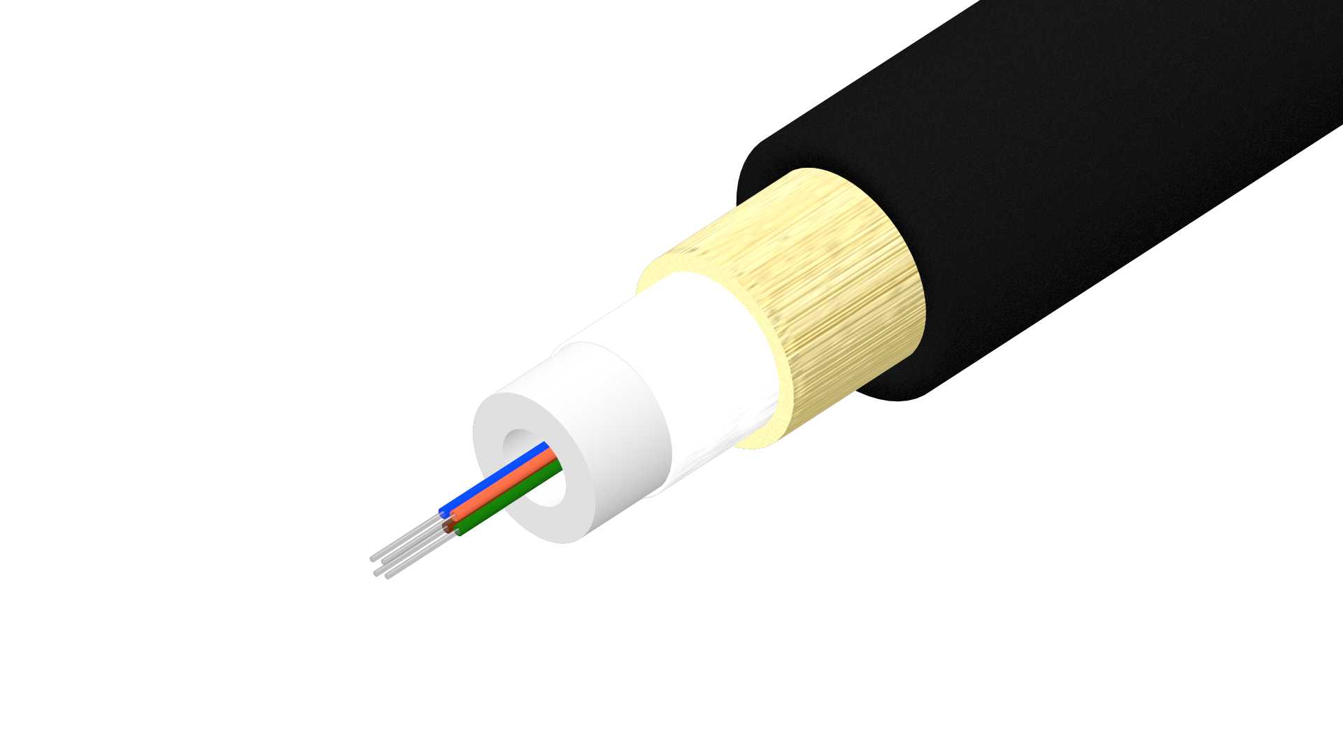 Melbye - 4F Mikrokabel 3,9mm G657A1 9/