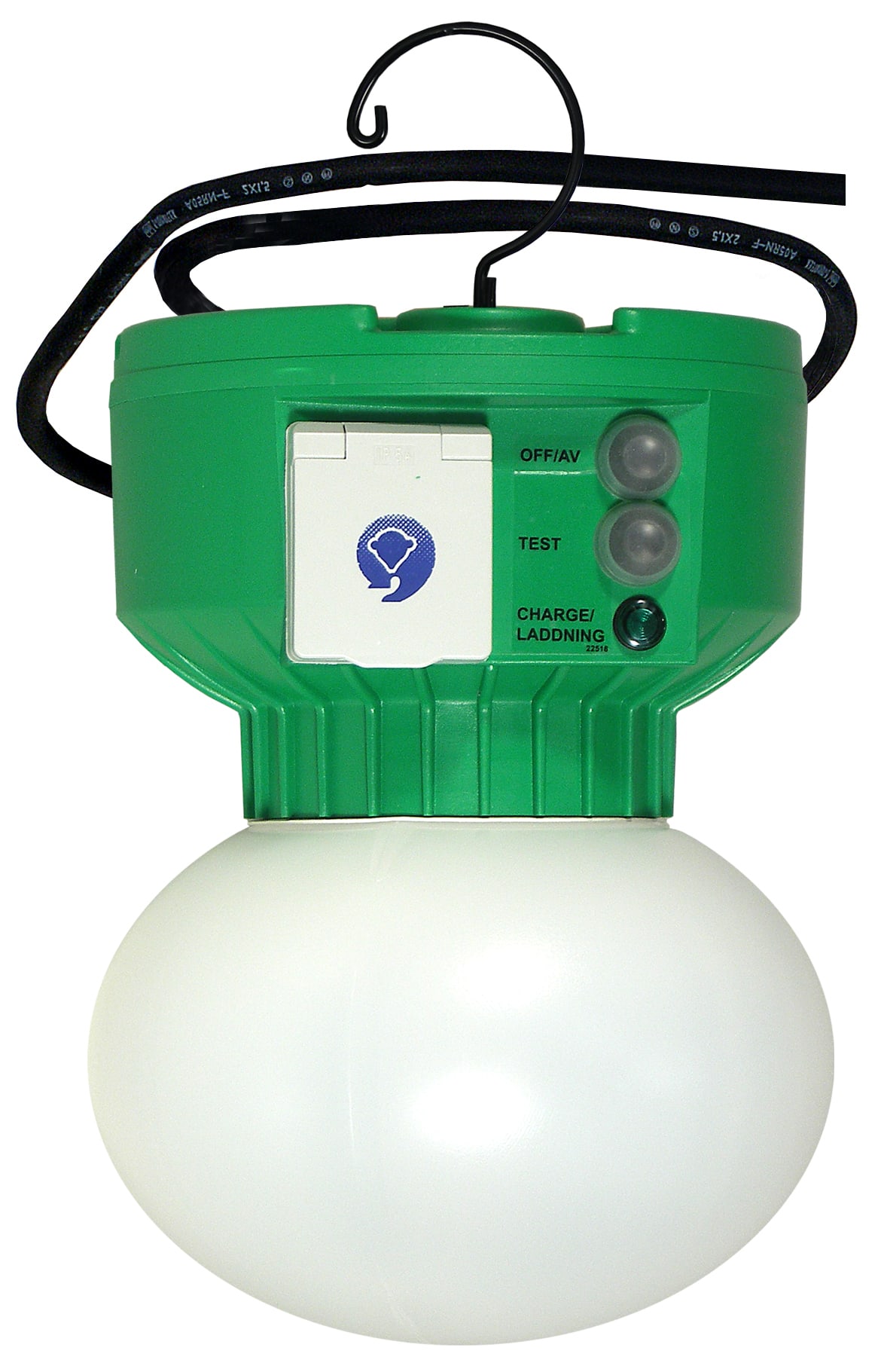 El-Bjørn - BOJ nødlys 230V 26W m/0,9m kabel