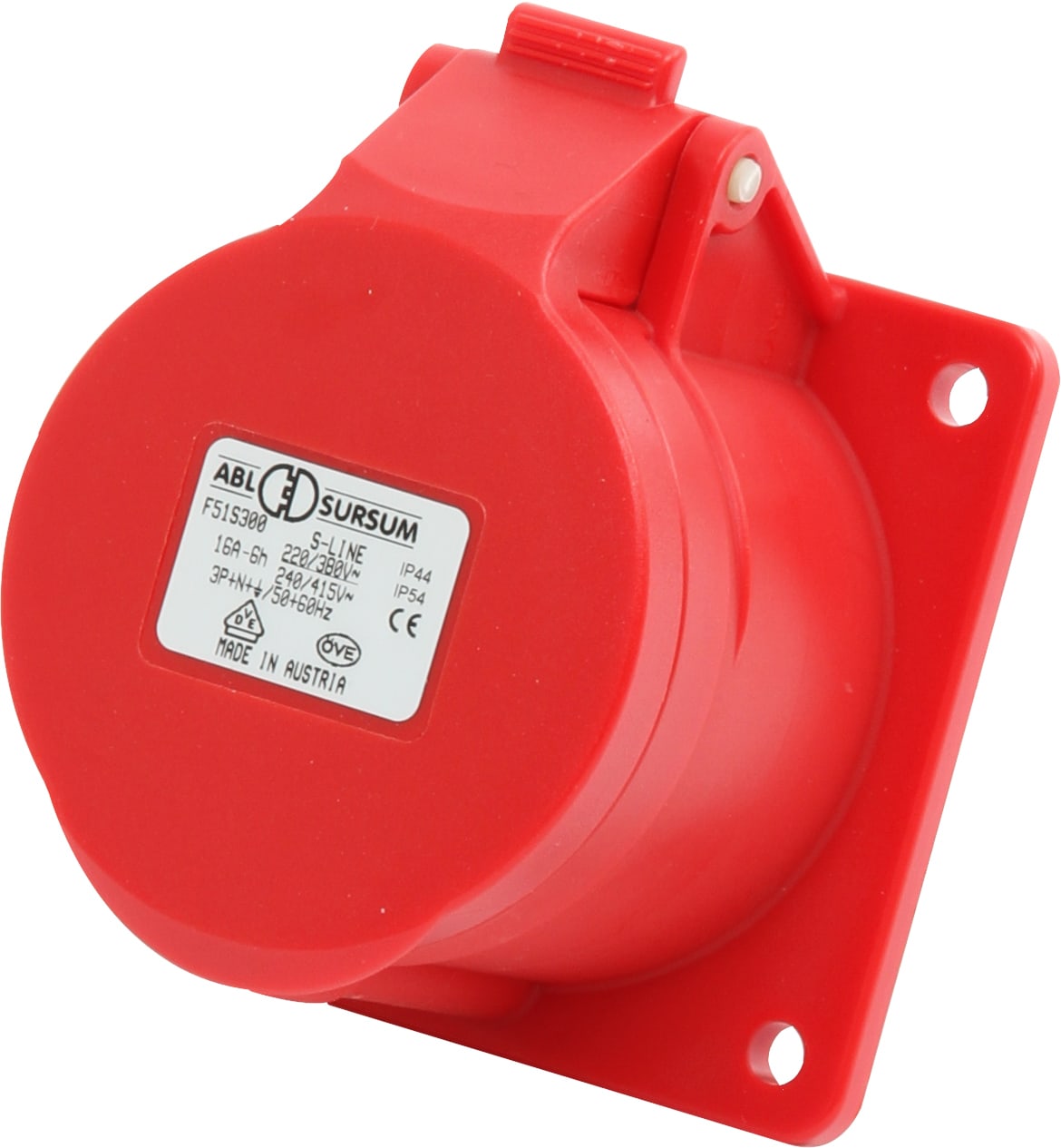 ABL Sursum - Stikkontakt innfelt rett ABL 416-6 400V F51S300 IP44