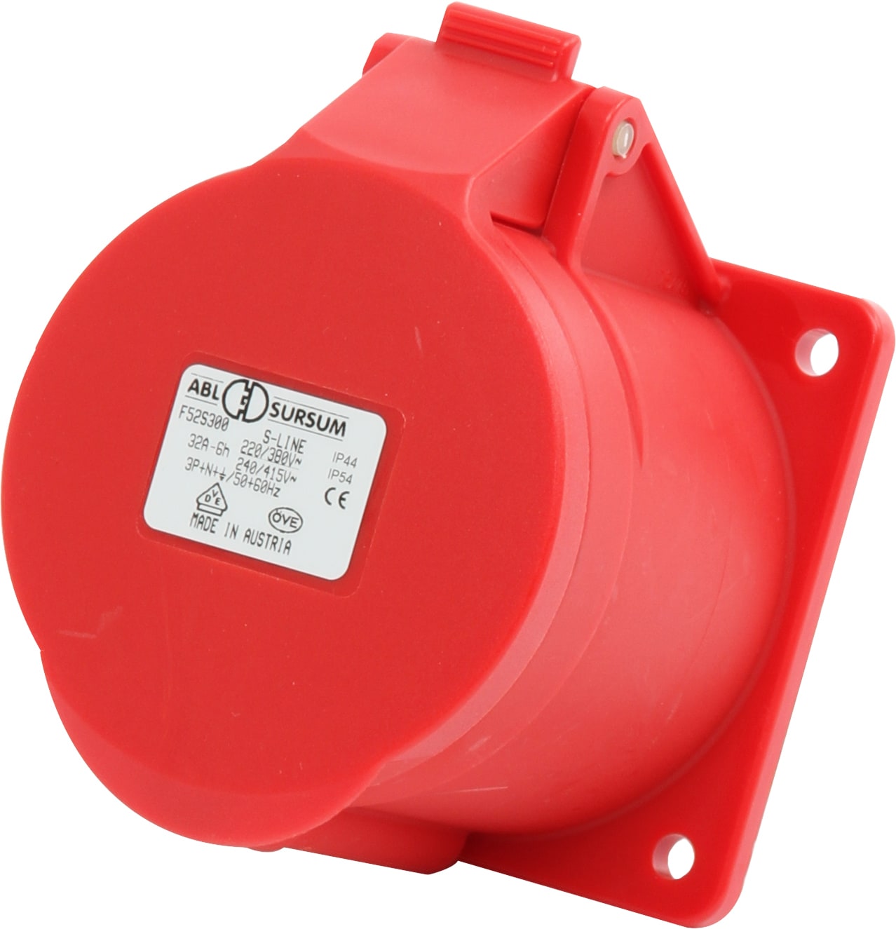 ABL Sursum - Stikkontakt Innfelt rett ABL 432-6 400V F52S300 IP44