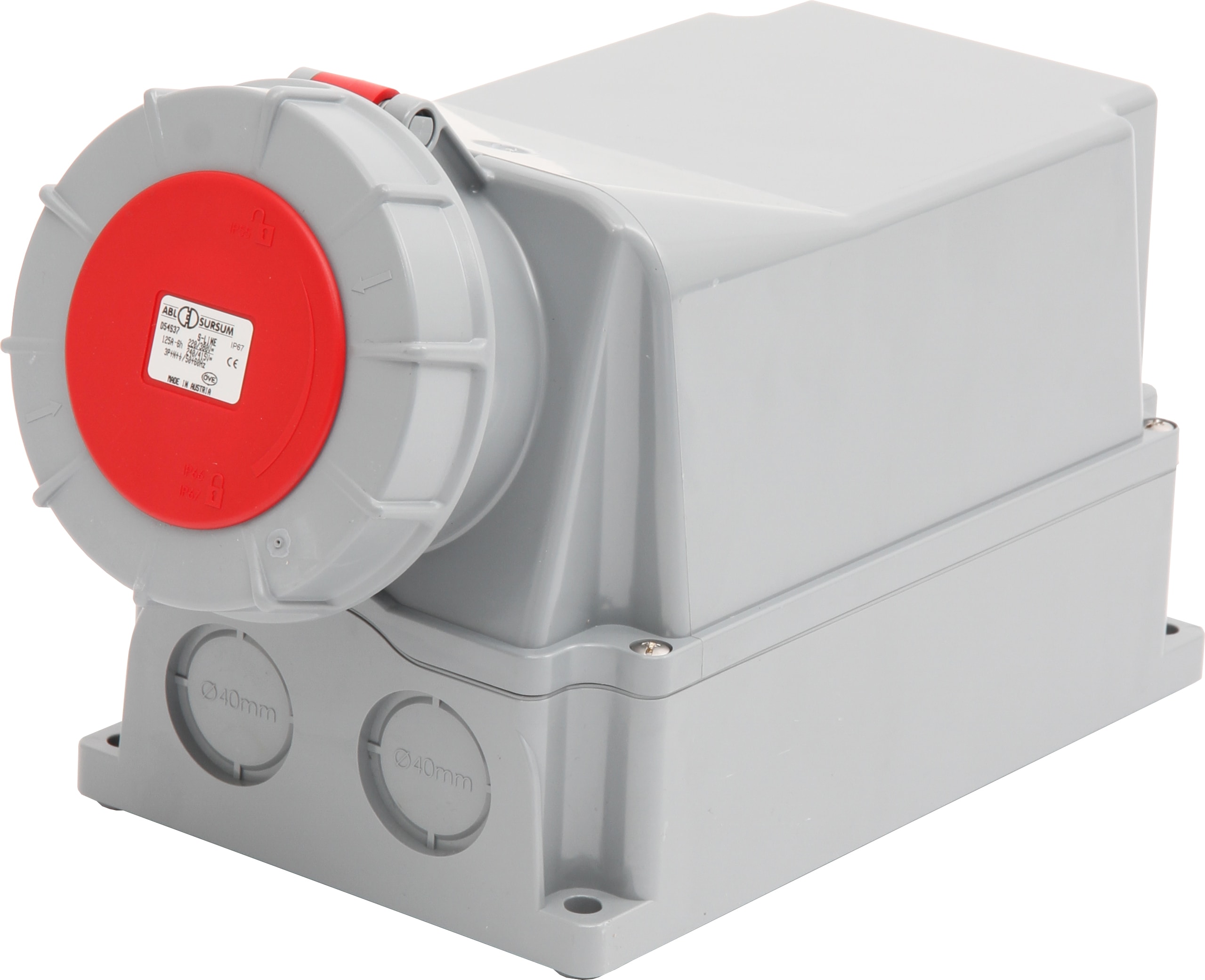 ABL Sursum - Stikk påvegg 4125-6 400V IP67