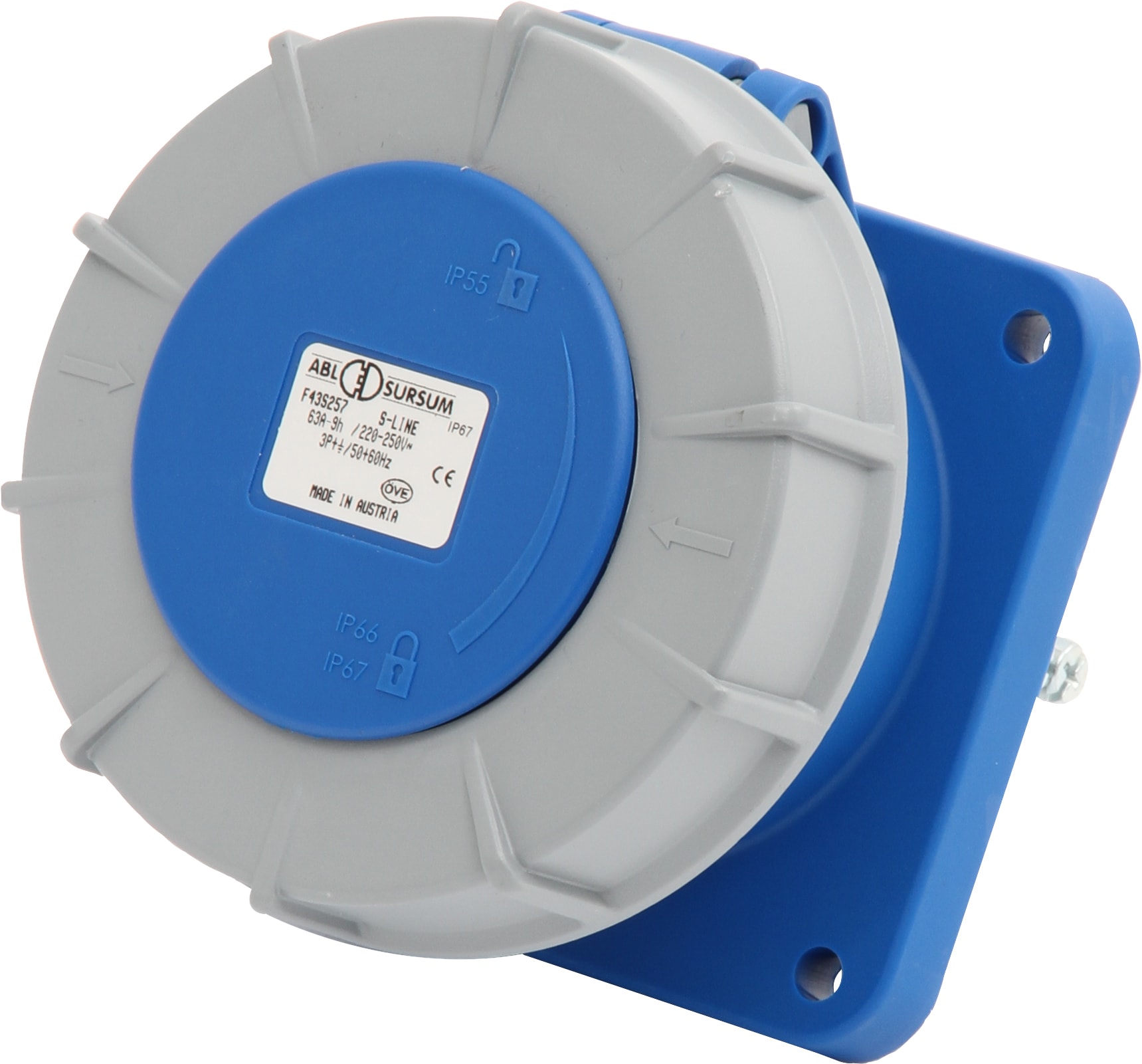 ABL Sursum - Stikk innfelt R363-9 230V IP67