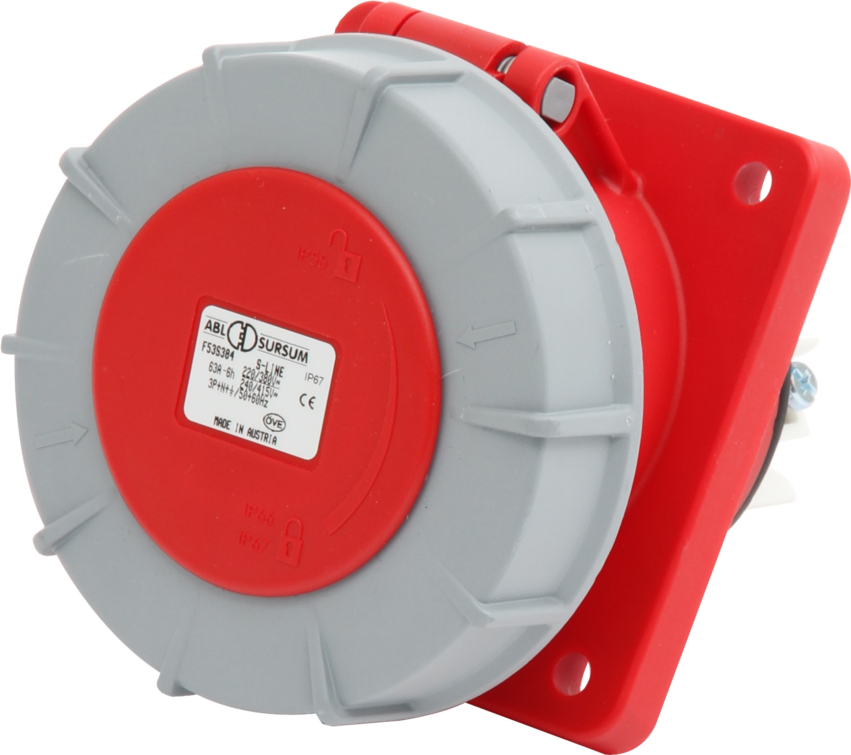 ABL Sursum - Stikk innfelt S463-6 400V IP67