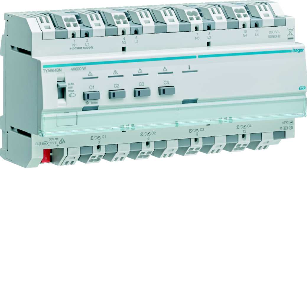 Hager - knx pro universaldimmer 8-m,