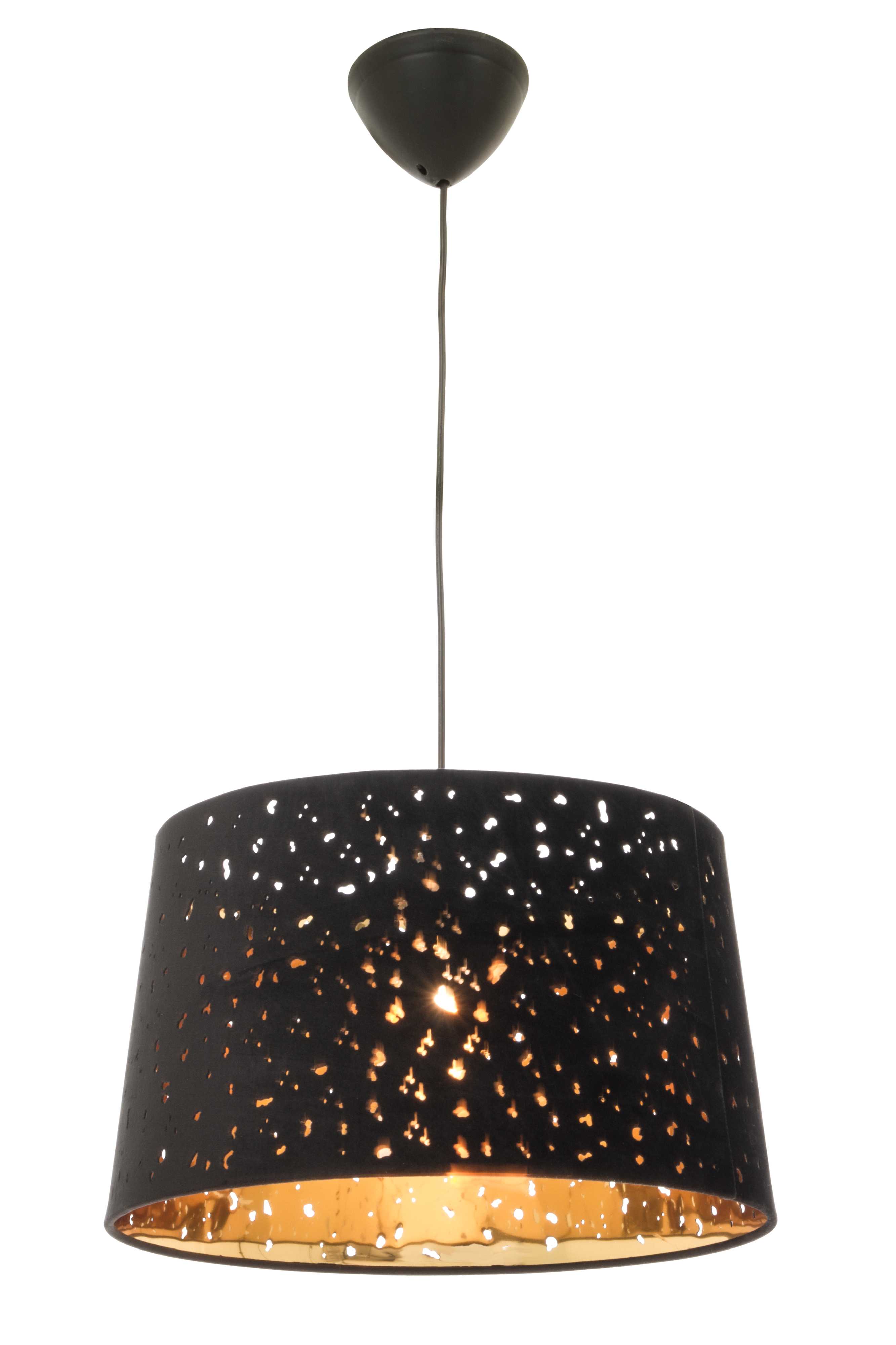 Aneta Lighting - RANDOM TAKLAMPE SVART/GULL