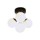 Aneta Lighting - NICOSIA plafond bad 4 lys, svart