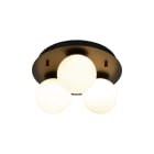 Aneta Lighting - NICOSIA plafond 3 lys, bad, svart