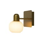 Aneta Lighting - MESSINA VÄGGLAMPE BAD 1 LYS MATT MESSING