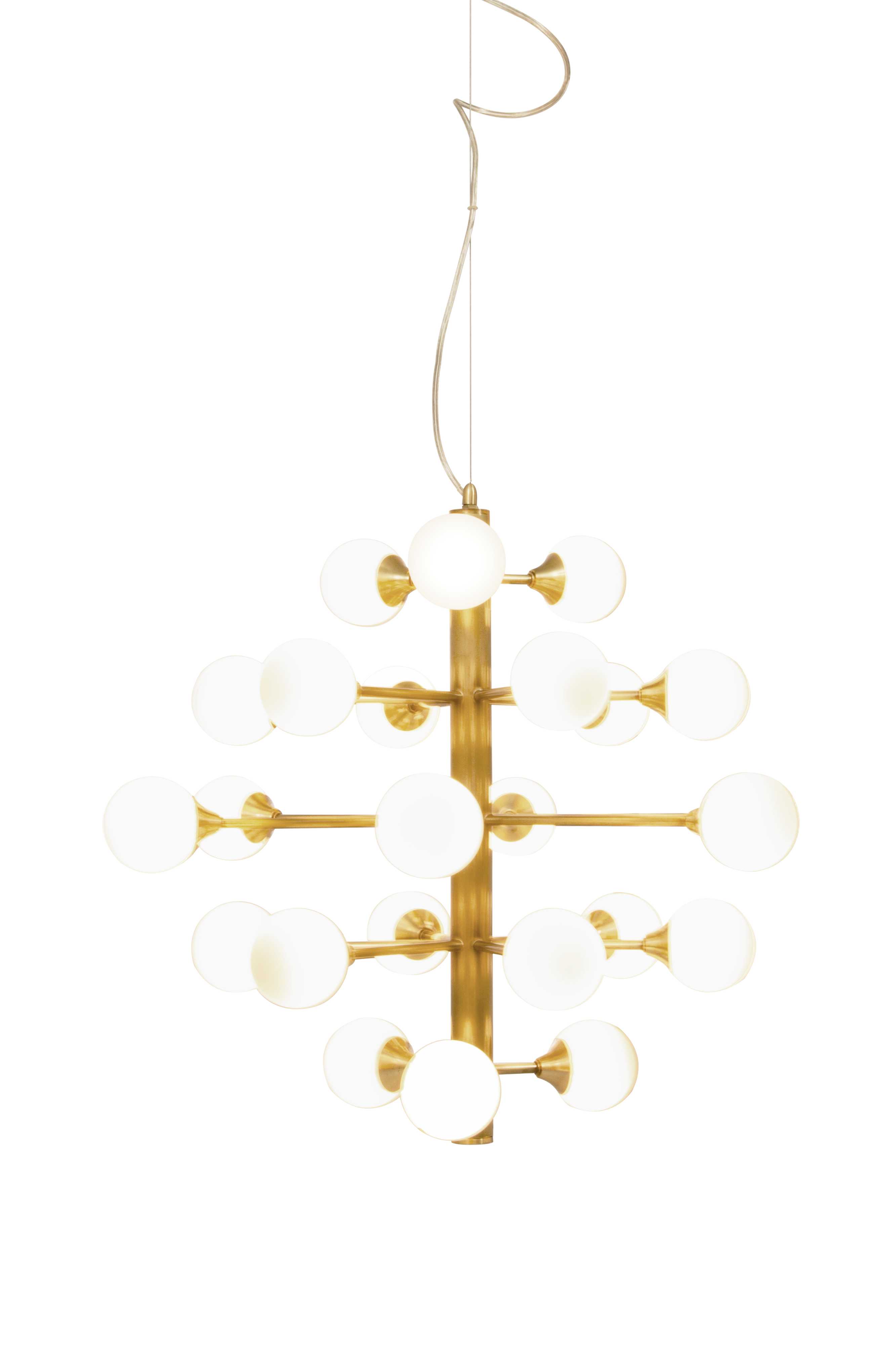 Aneta Lighting - COSMOS TAKLAMPE 24-ARM MATT MESSING/HVIT