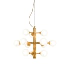 Aneta Lighting - COSMOS TAKLAMPE 12-ARM MATT MESSING/HVIT