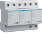 Hager - Overspv kombi typ1+2, SPN800R, 3x230/400V IT/TN-C, Uc 255V, Up=1,5V,In25kA,Imax75kA, grov+mellomvern