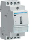 Hager - Modulær kontaktor, 2-mod, brumfri, bryter i front, 4x25A, 230V AC
