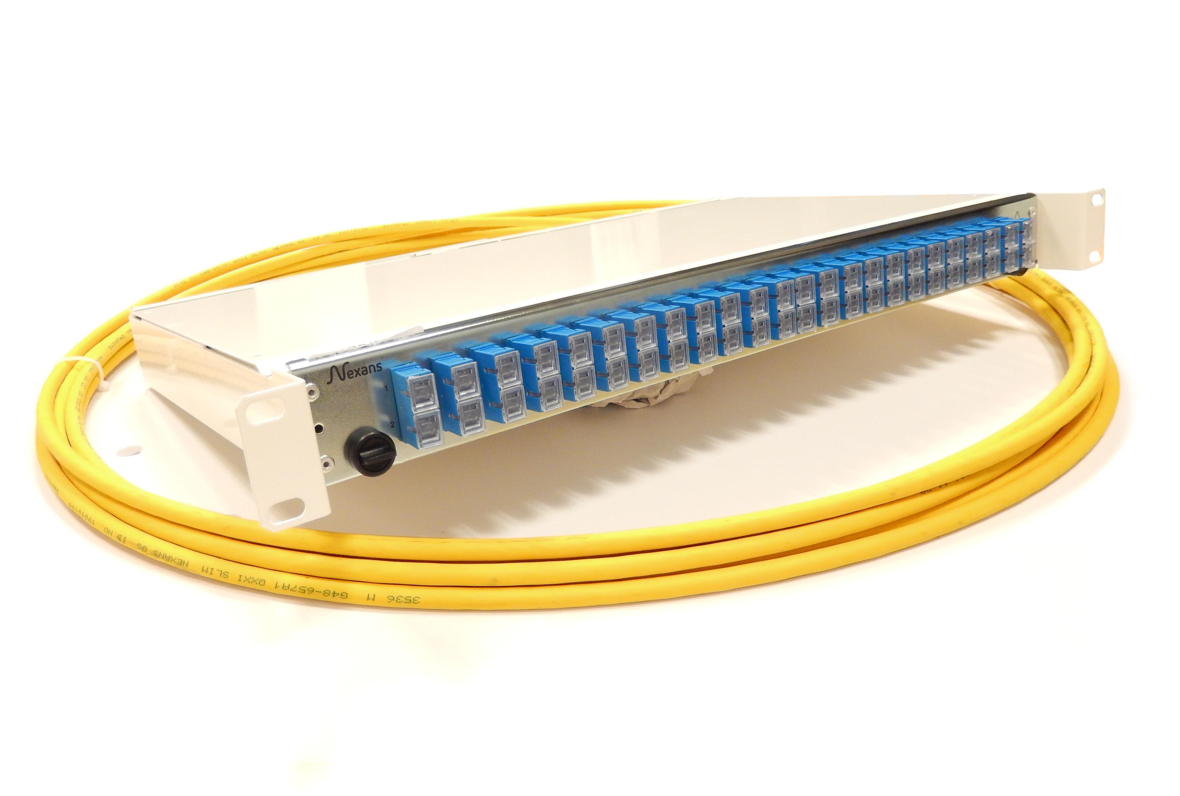 Nexans - Preterminert 19" ODF fiberpanel