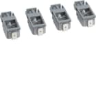 Hager - tilkoblingsklemmer al/ cu ledere, 6-70 mm2 cu/ 35-95mm2 alu (rundpress), effektbryter 4-pol, x160