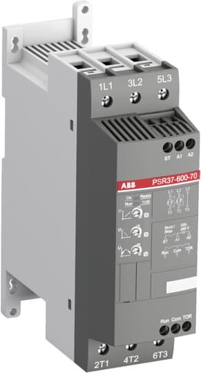 ABB Electrification - Mykstarter, PSR37-600-70, 37A, 208-600V hovedspenning, 100-240V AC styrespenning