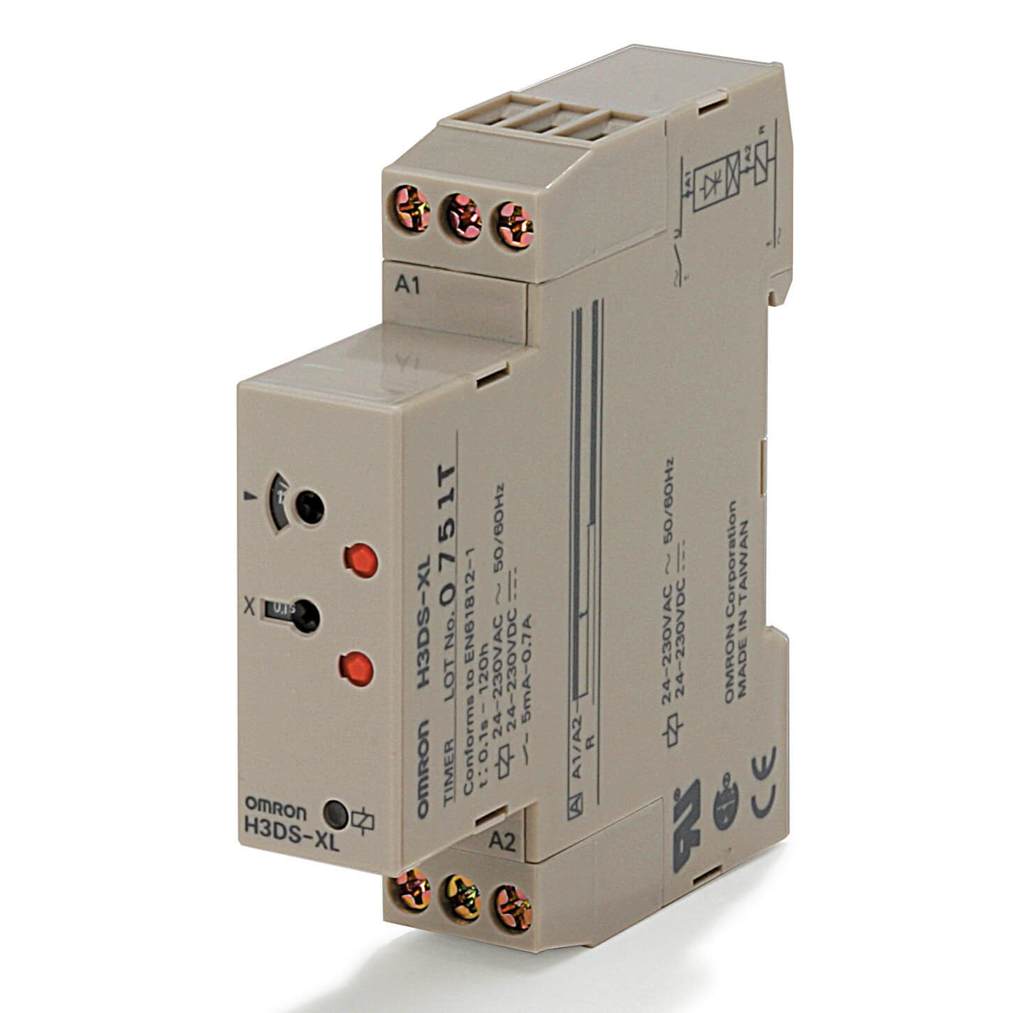 Omron - H3DS-XL TIDSRELE, SSR UTG. 10-700MA,