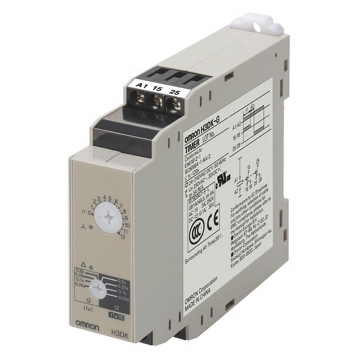 Omron - H3DK-GE AC240-440 TIDSRELE Y/D 1-120S 240-440AC