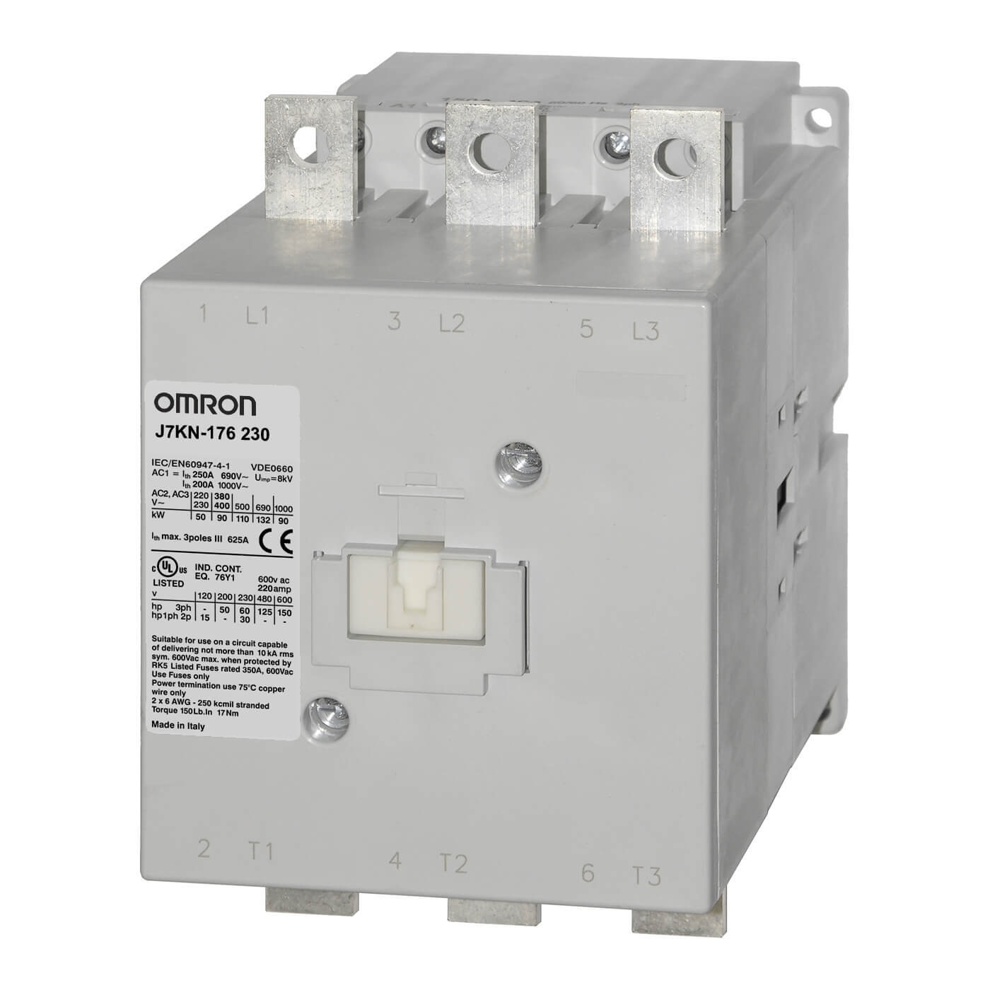 Omron - Kontaktor 175A/1NO+1NC/24VAC