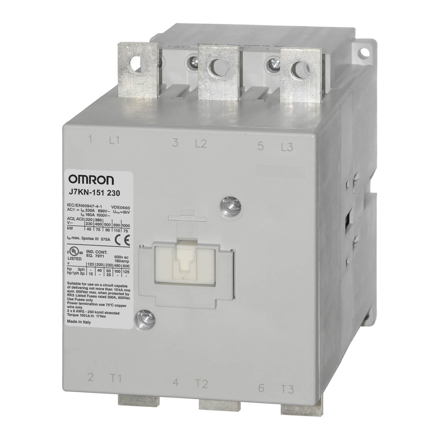 Omron - Kontaktor 150A/1NO+1NC/24VAC