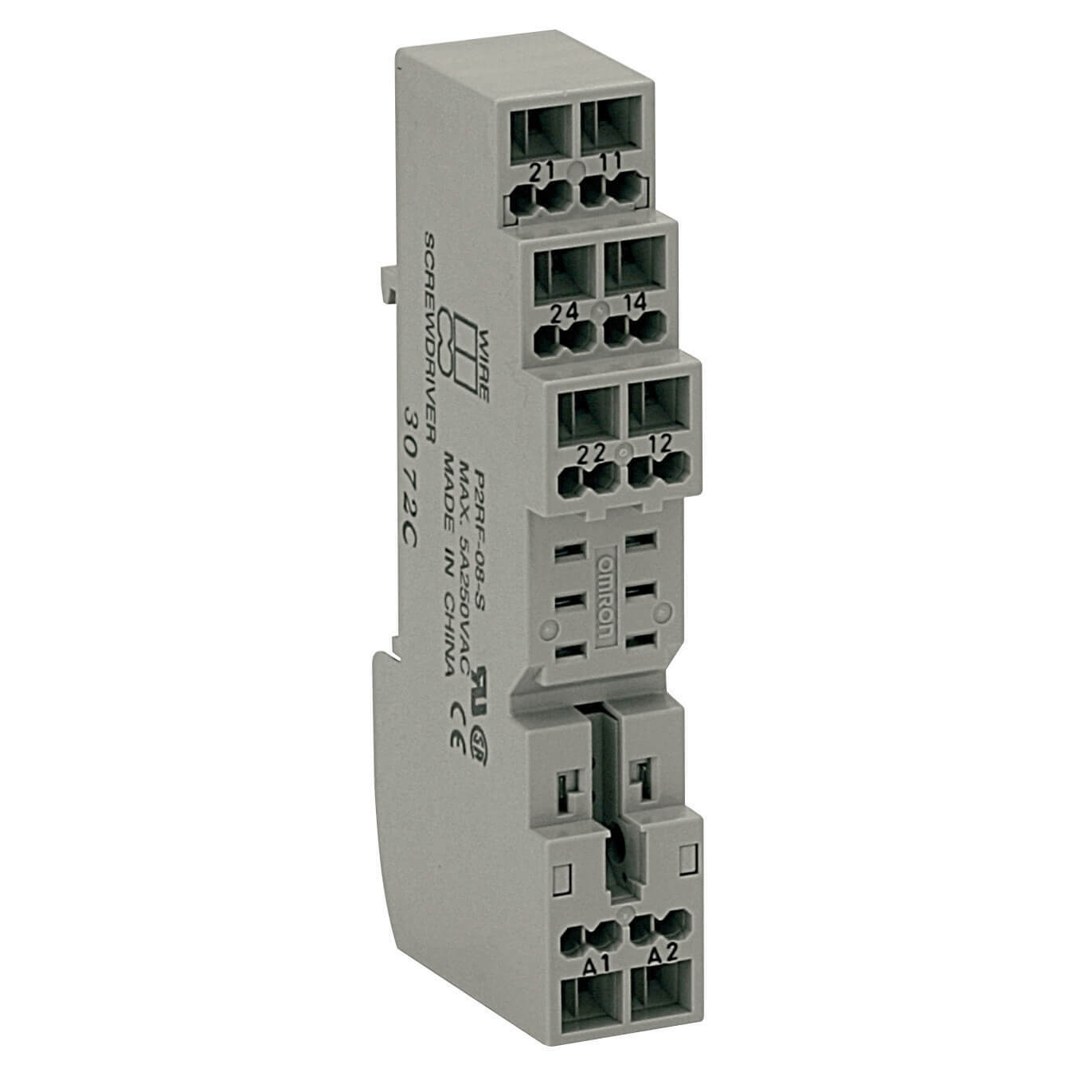 Omron - P2RF-08-S SOKKEL FOR G2R-2 FJÆRKLEMMER