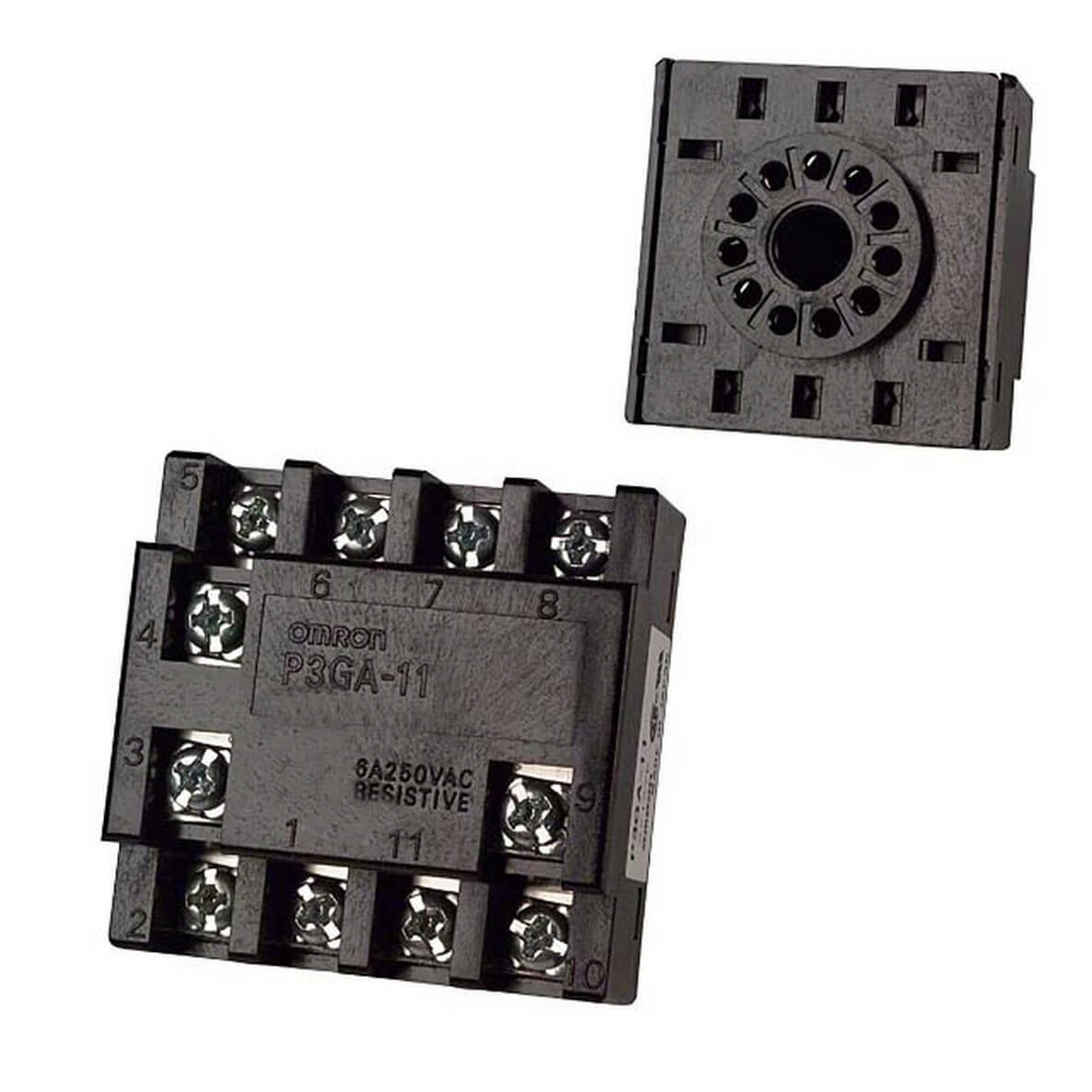 Omron - 11-PINS SOKKEL FOR PANEL/FRONT