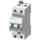 Siemens - Jordfeilautomat, 2P, 16A, Type A 30mA, C-Kar, 2MW, Icn=10kA,tverrsnitt 35mm2, moment 2Nm