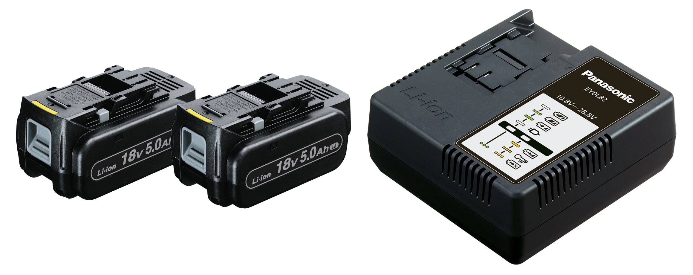 Panasonic - LADER OG TO 18V 5AH BATTERIER
