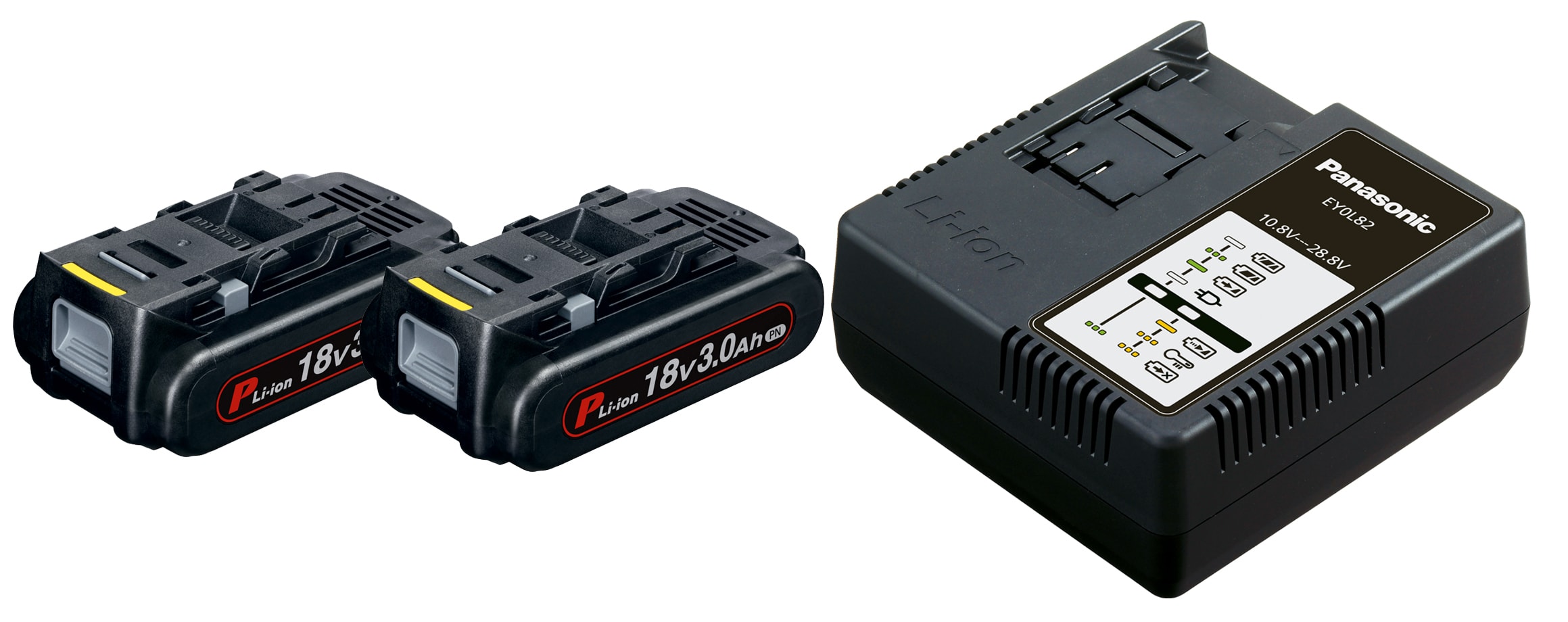 Panasonic - LADER OG TO 18V 3AH BATTERIER