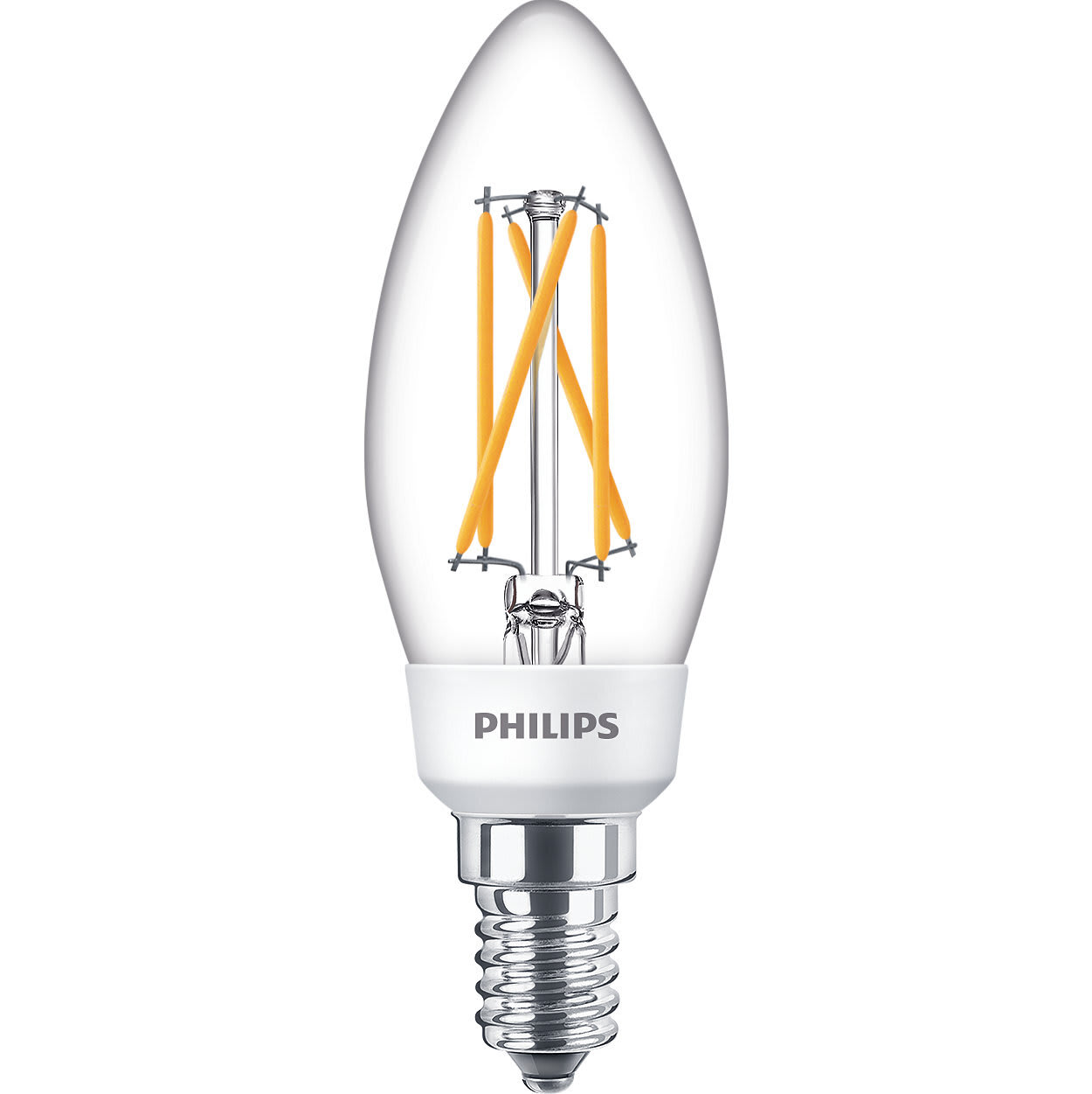 Philips - LED Classic SceneSwitch 40w E14 Mignon klar. Tre lyssettinger 40-18-9W