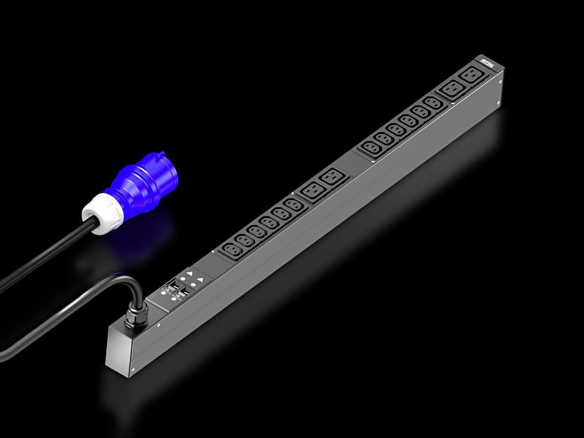 Rittal - PDU basic 32A/1P CEE 12xC13+4