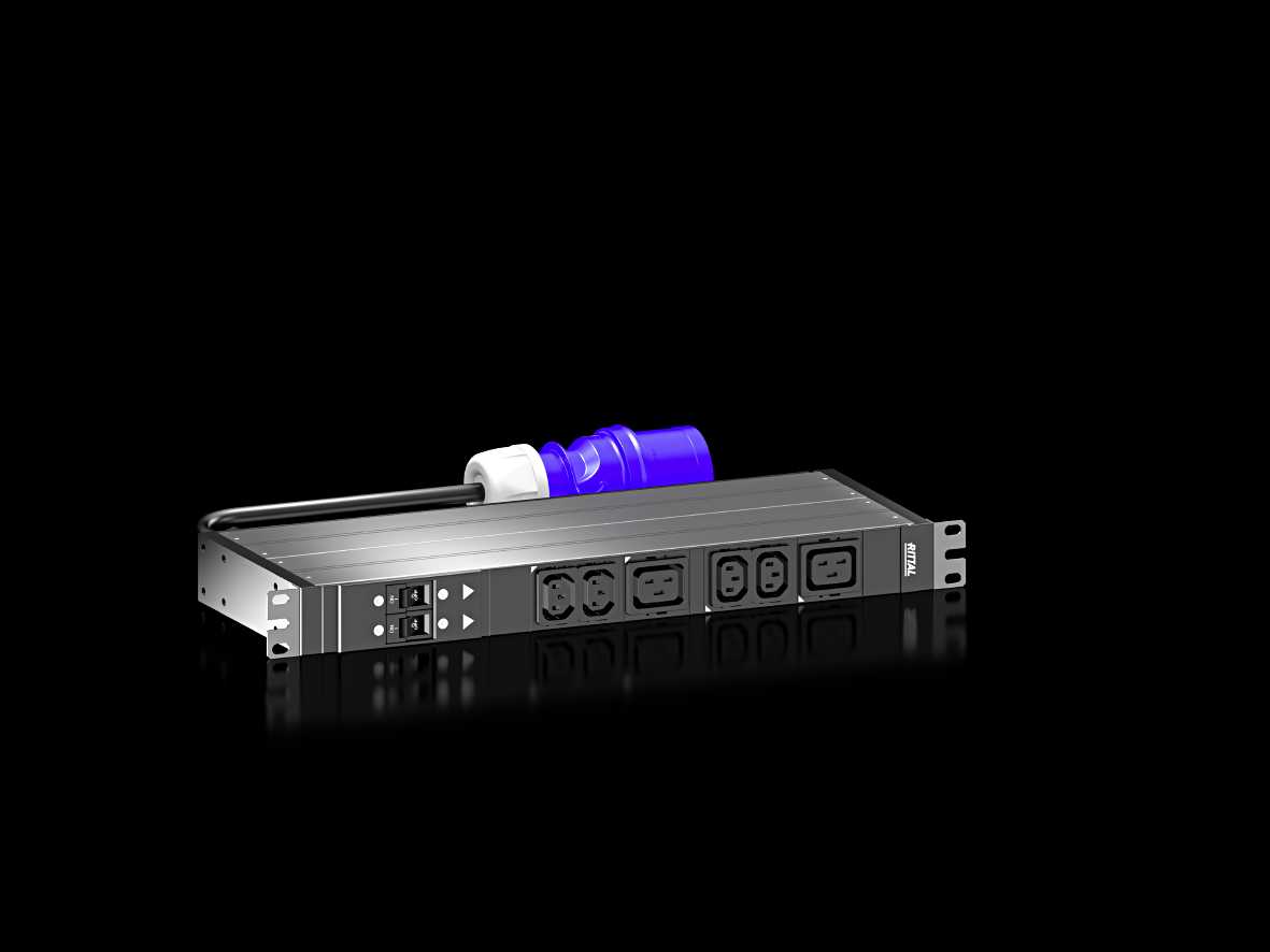 Rittal - PDU basic 32A/1P CEE 4xC13+2x