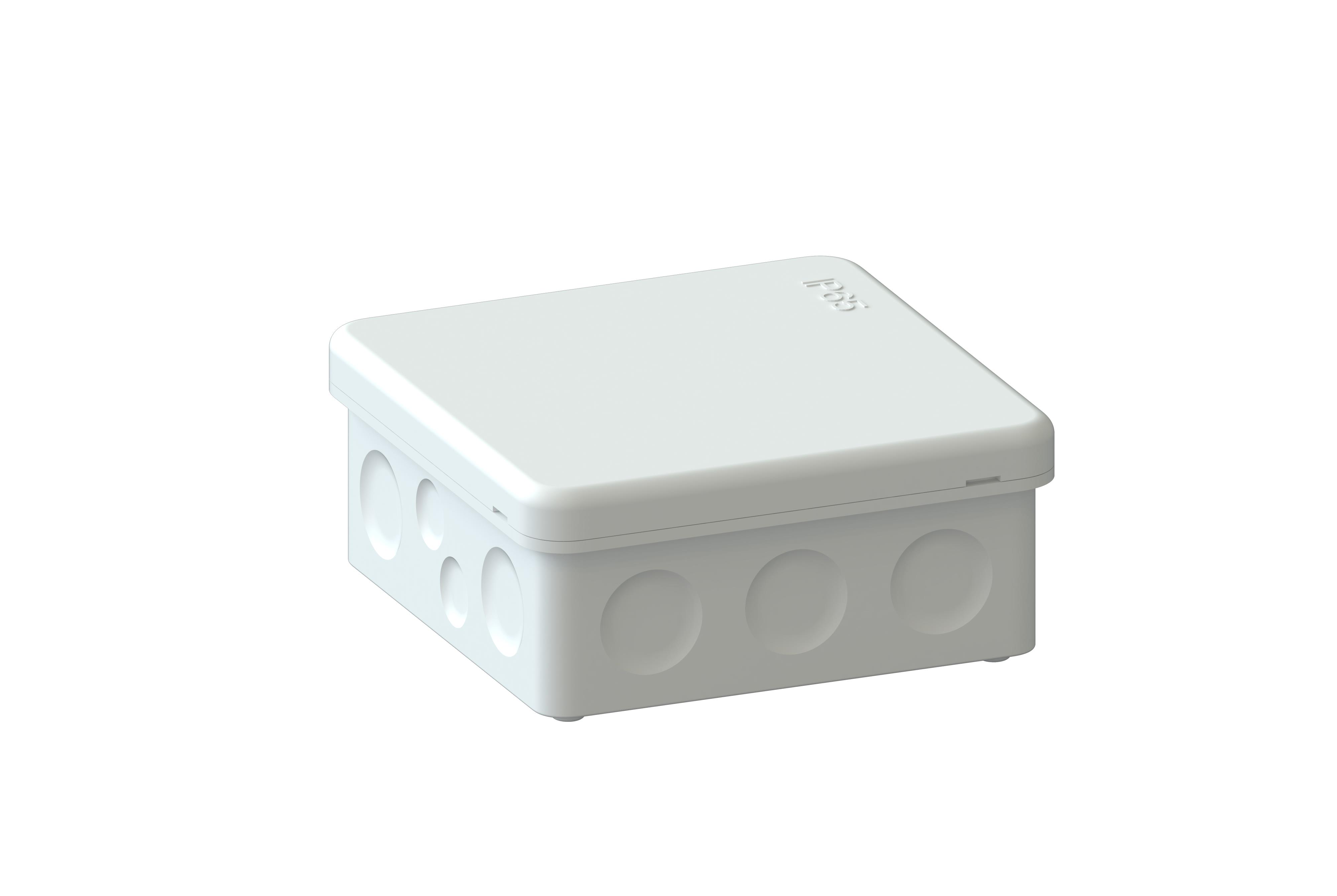 TradeForce - Koblingsboks TP80 IP65 hvit m/2 strekkavlastere Sonepar