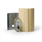 Ensto Building Systems - Badstulampe 1x60W furu hjørne