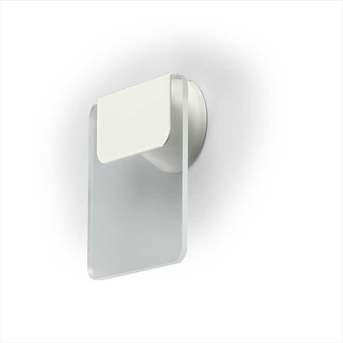Ensto Building Systems - Skiltarmatur 1W LED kvadrat hvit