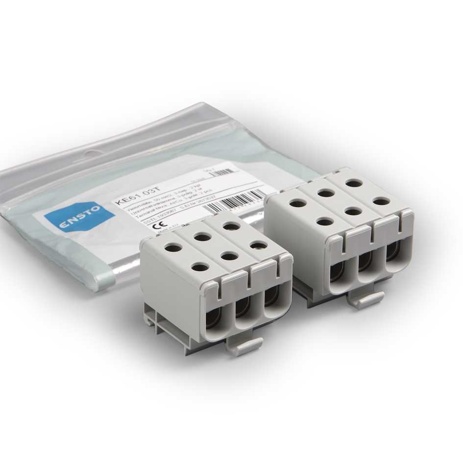 Ensto Building Systems - KE 61.2 Universalklemme BLÅ  6-50