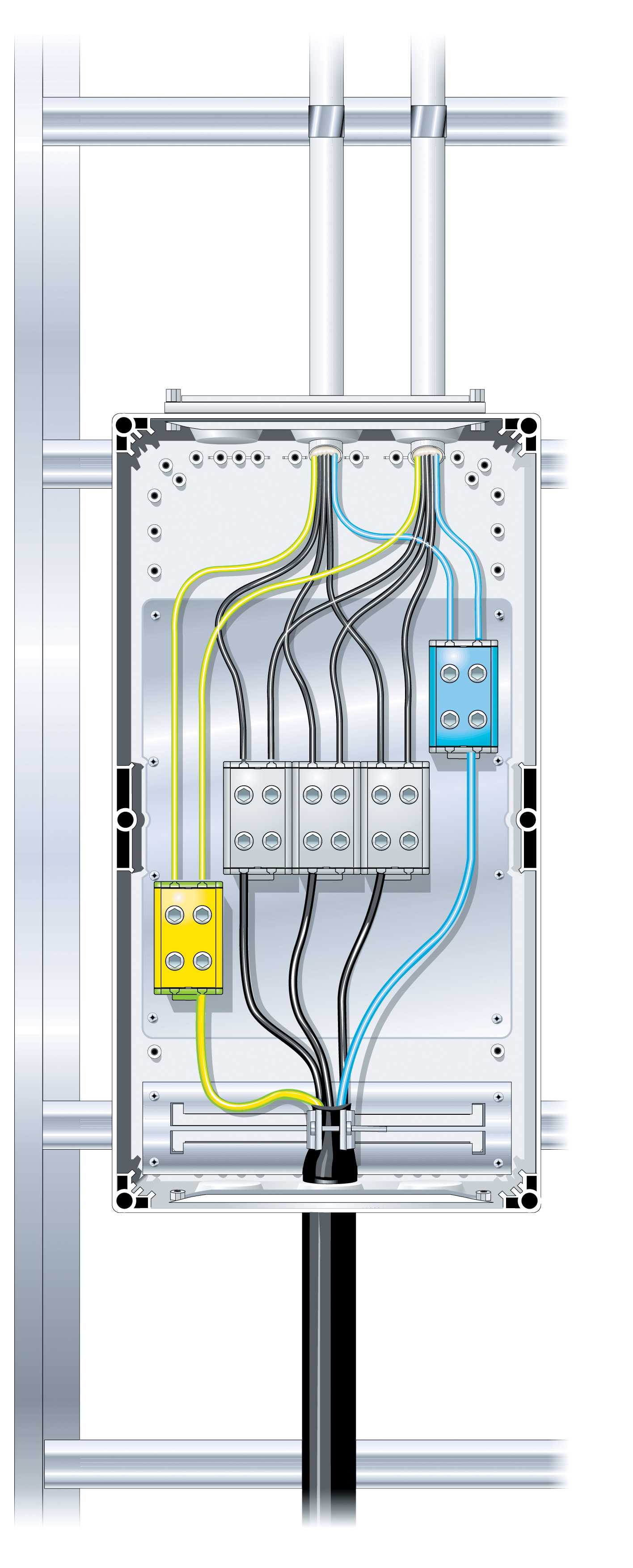 Ensto Building Systems - CUBO T5 AL/CU 2X(5X35-150)MM2